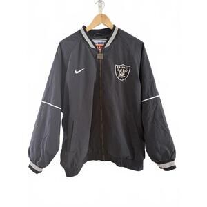 Vintage Oakland Raiders Nike Pro Line Bomber Jacket Men's L Black